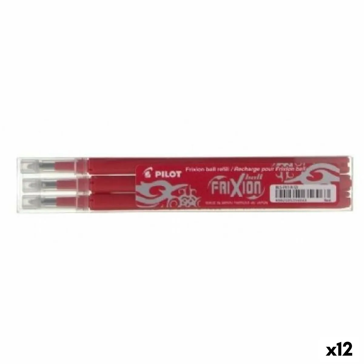 Set di ricambi Pilot Frixion 0,7 Penna 3 Pezzi Rosso (12 Unità)