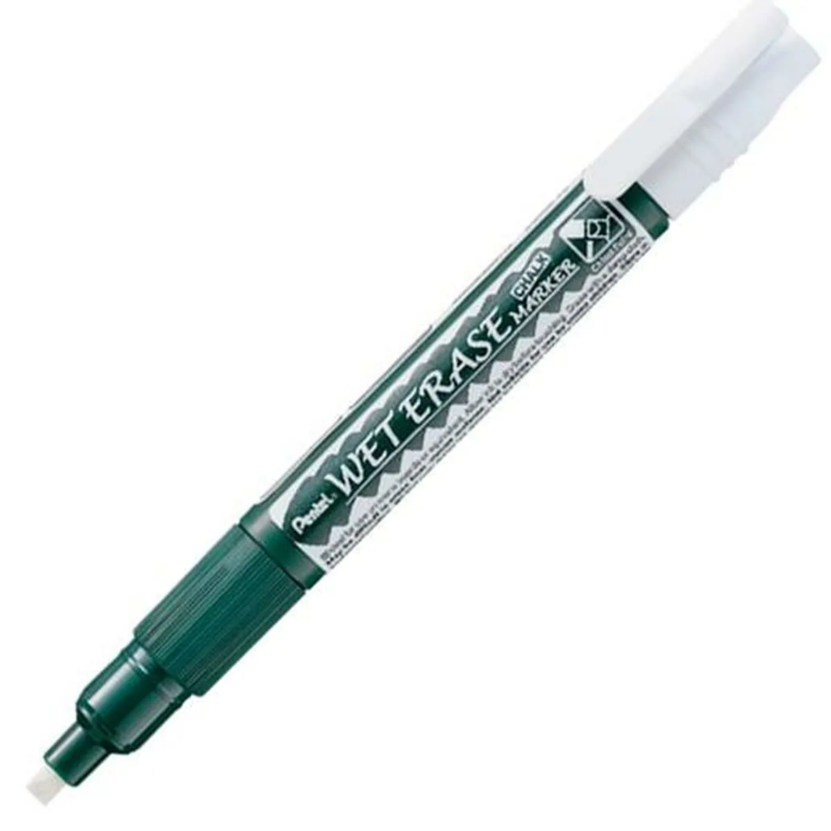 Pennarelli a gesso liquido Pentel Wet Erase Bianco (12 Pezzi)