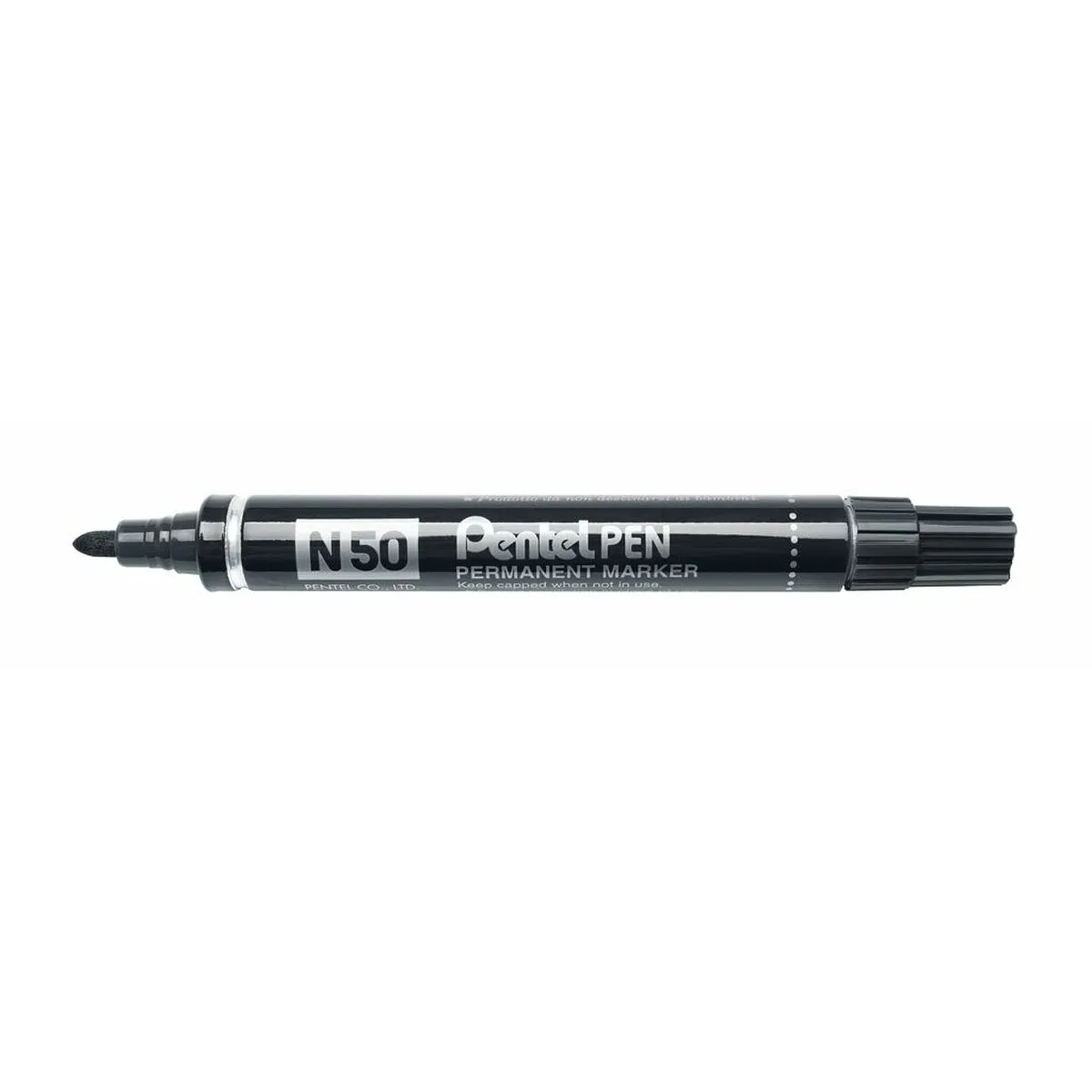 Marcatore permanente Pentel N50-BE Nero 12 Pezzi