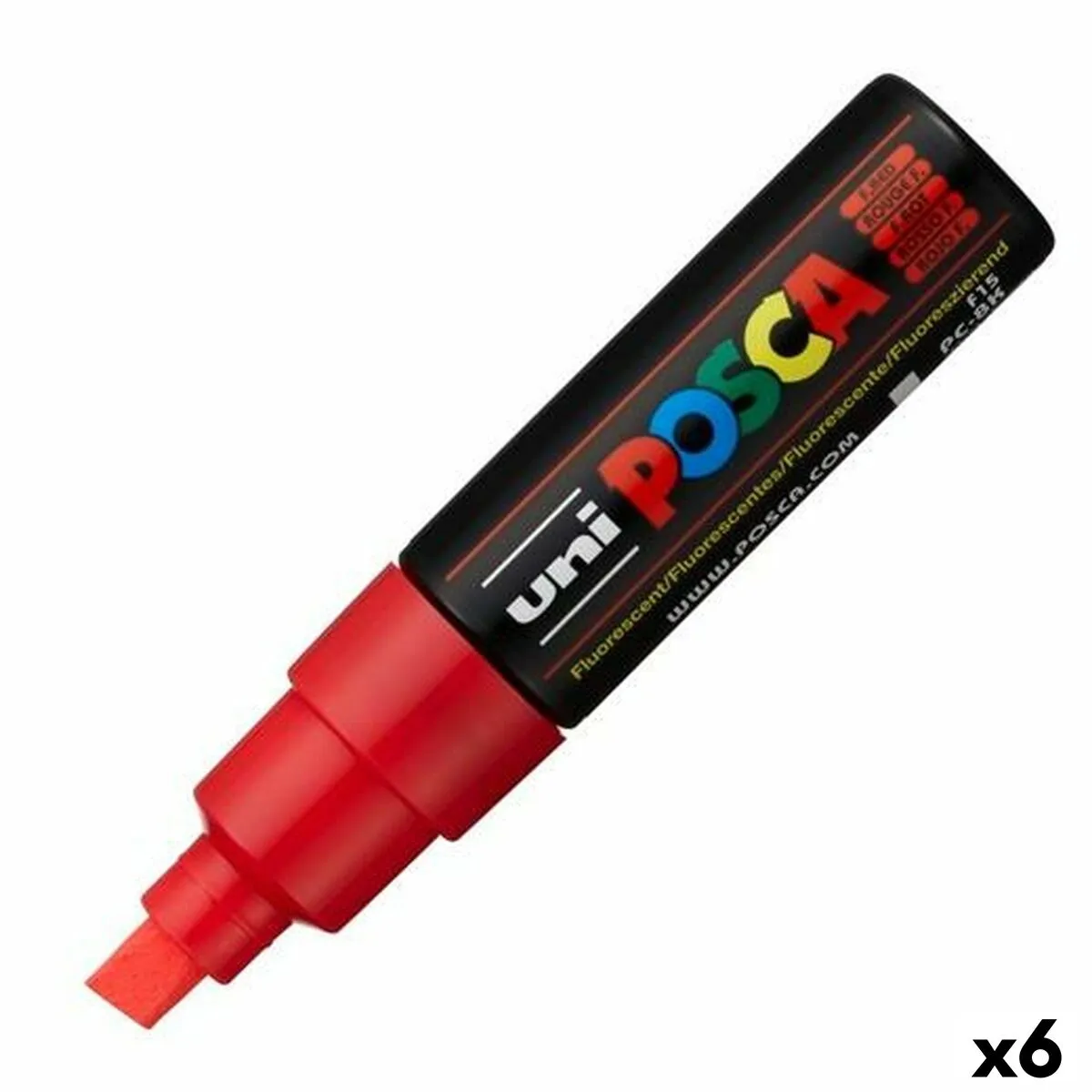 Pennarelli POSCA PC-8K Rosso (6 Unità)