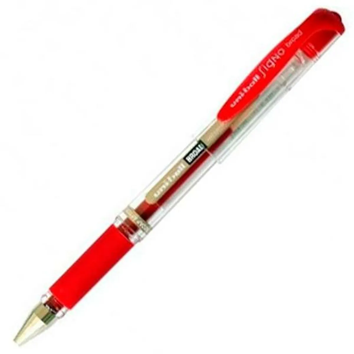 Penna a inchiostro liquido Uni-Ball Signo Broad UM-153 W Rosso 0,6 mm (12 Pezzi)