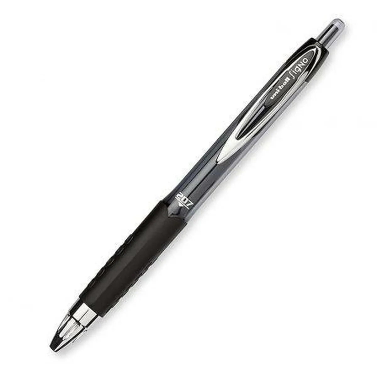 Penna a inchiostro liquido Uni-Ball SigNo 207 Nero 0,4 mm (12 Pezzi)