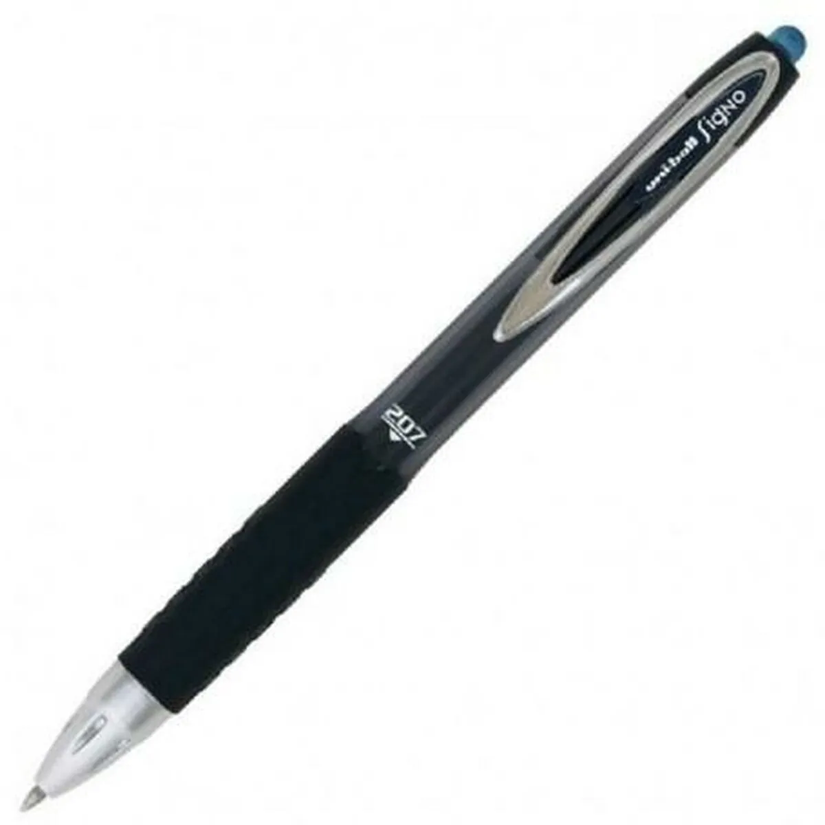 Penna a inchiostro liquido Uni-Ball Rollerball Signo UM-207 Blu scuro 0,4 mm (12 Pezzi)