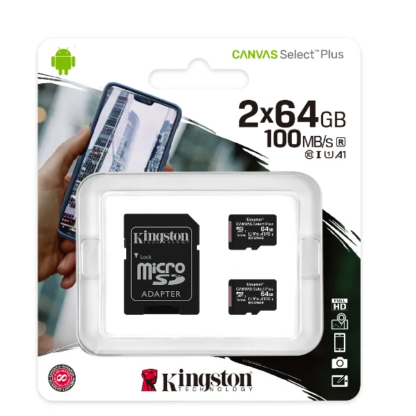 64GB MICSD CANVASELECTPLUS 21ADP