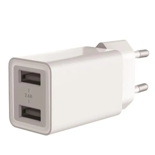 2-PORT 12W USB CHARGER  2.4A