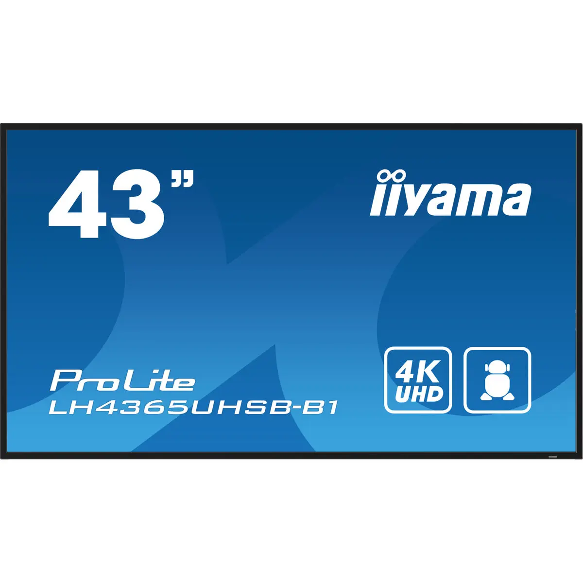 Monitor Videowall Iiyama Prolite LH4365UHSB-B1 4K Ultra HD 43" 50 - 60 Hz 60 Hz