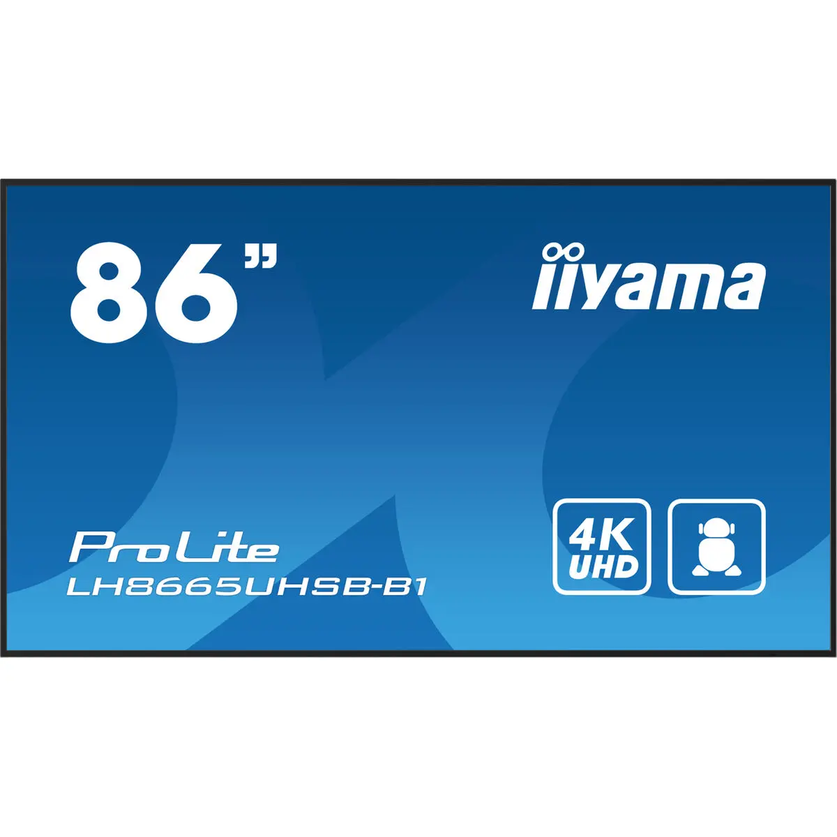 Monitor Videowall Iiyama ProLite LH8665UHSB-B1 86" 4K Ultra HD 50 - 60 Hz 60 Hz