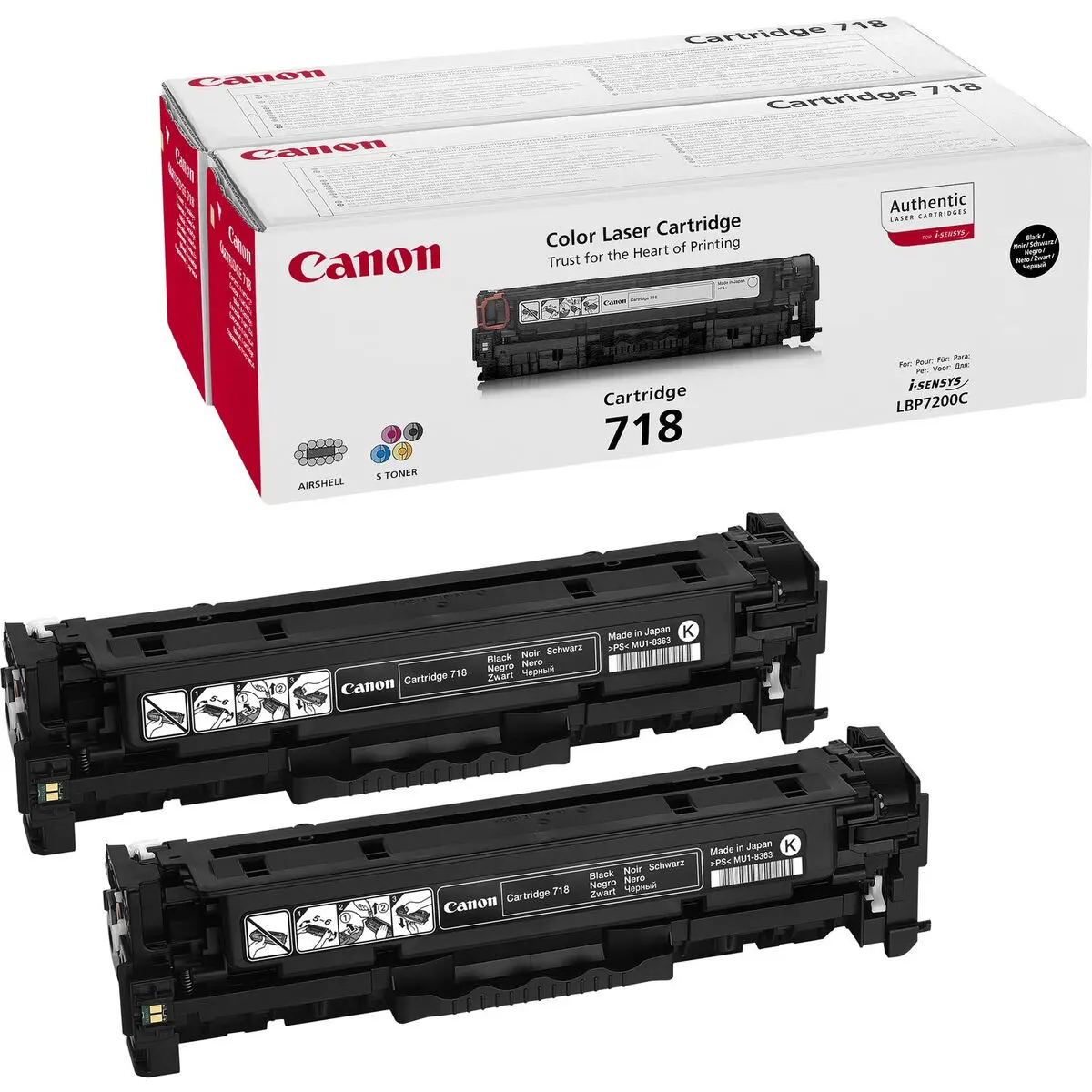 Toner Canon 2662B017 Nero (2 pcs)