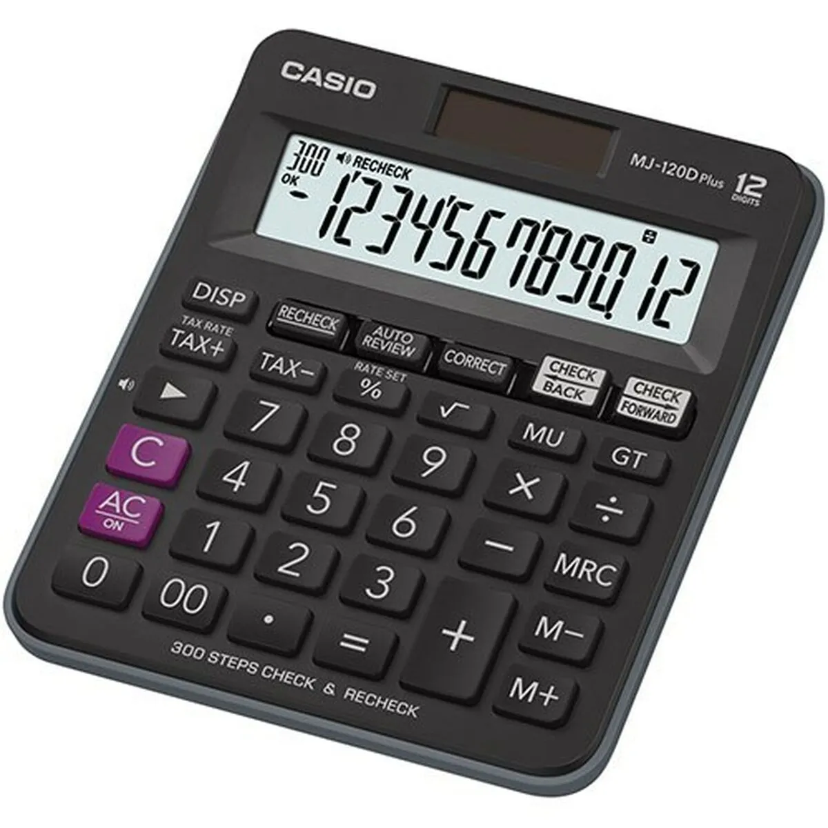 Calcolatrice Casio Nero Plastica