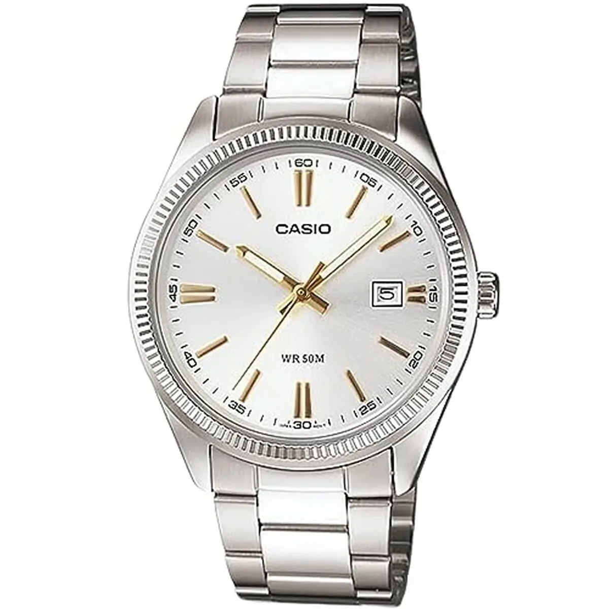 Orologio Uomo Casio DATE - SILVER, GOLD INDEXES (Ø 39 mm)