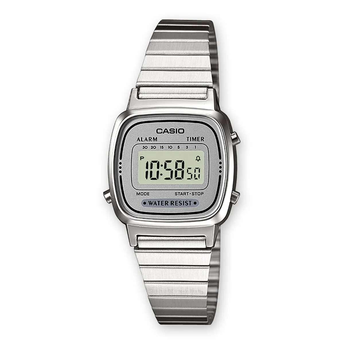 Orologio Unisex Casio LA670WEA-7EF Grigio Argentato (Ø 25 mm)