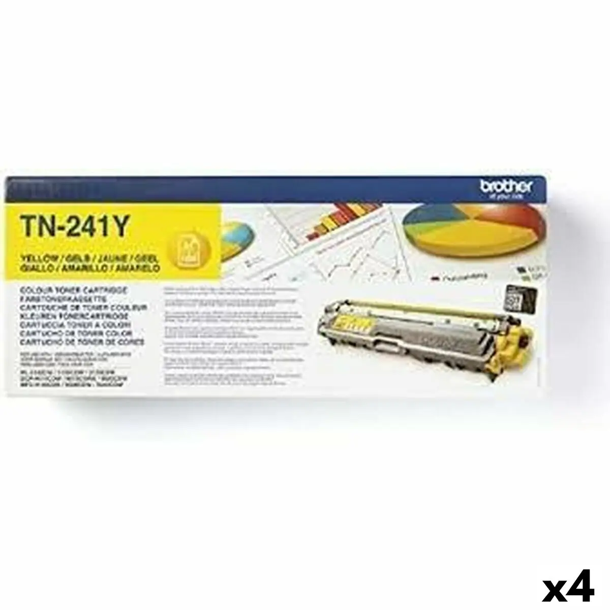 Toner Originale Brother HL3140CW/HL3150CDW Giallo (4 Unità)