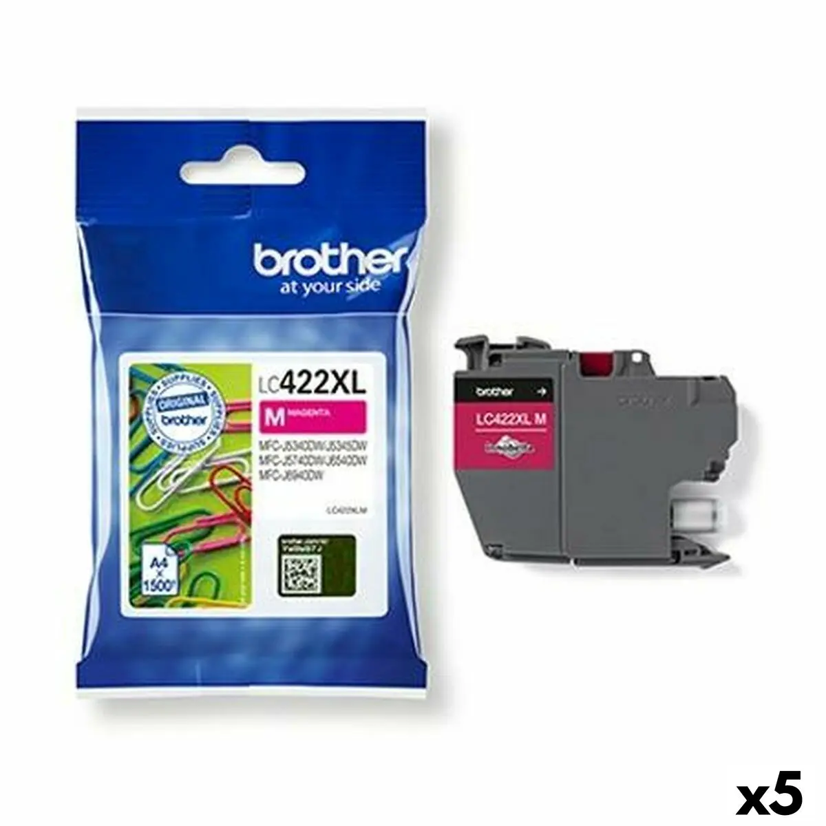 Cartuccia ad Inchiostro Originale Brother MFCJ5340DW, MFCJ5740DW, MFCJ6540DW, MFCJ6940DW Magenta (5 Unità)