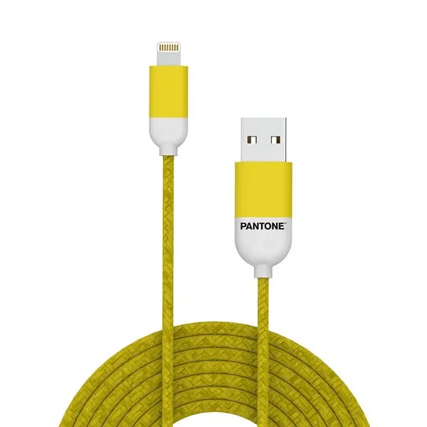 PANTONE LIGHTNING CABLE 1.5MT YELW