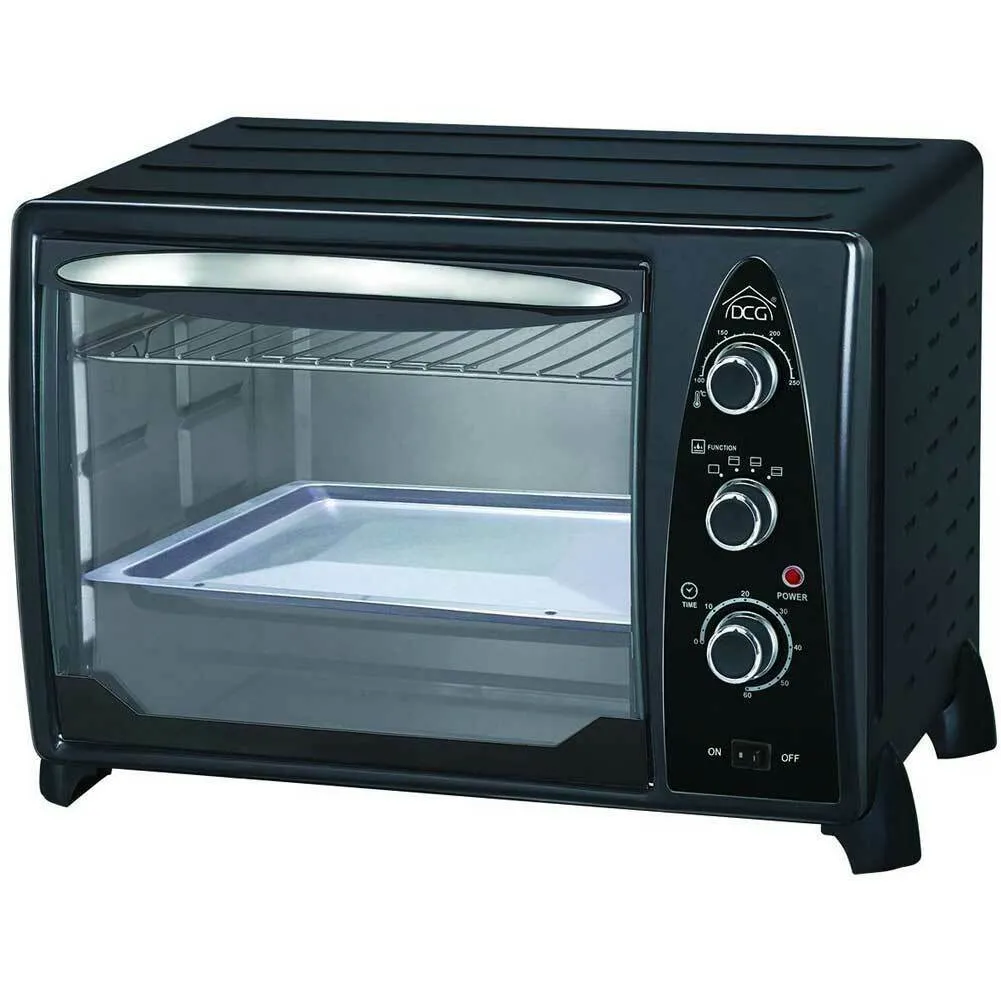 Forno Elettrico Ventilato 35 Litri 1500W Con Timer e Termostato DCG MB9835N Nero (1)