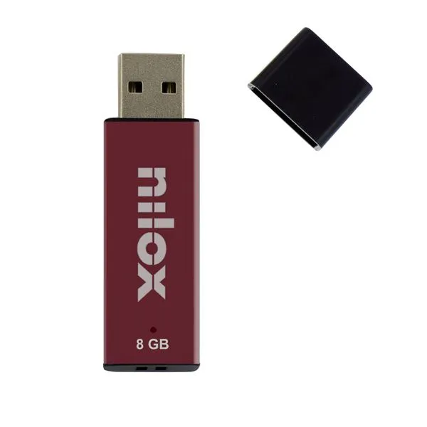 USB NILOX 8GB 2.0 A ROSSA