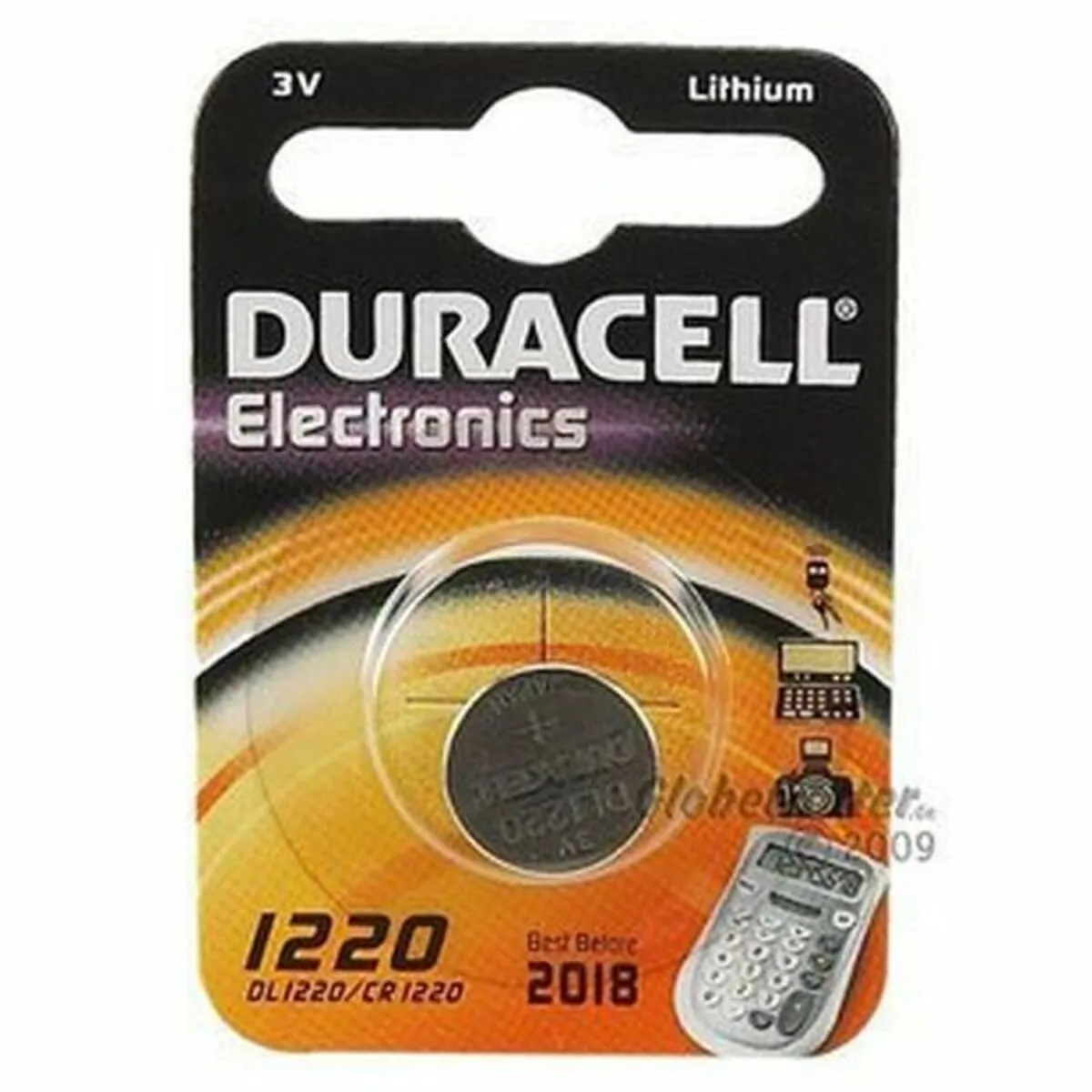 Batteria a Bottone a Litio DURACELL DL1220 CR1220