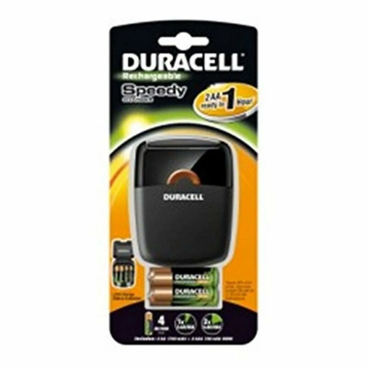 Caricabatterie + Batterie Ricaricabili DURACELL CEF27EU 2 x AA + 2 x AAA 1700 mAh 750 mAh