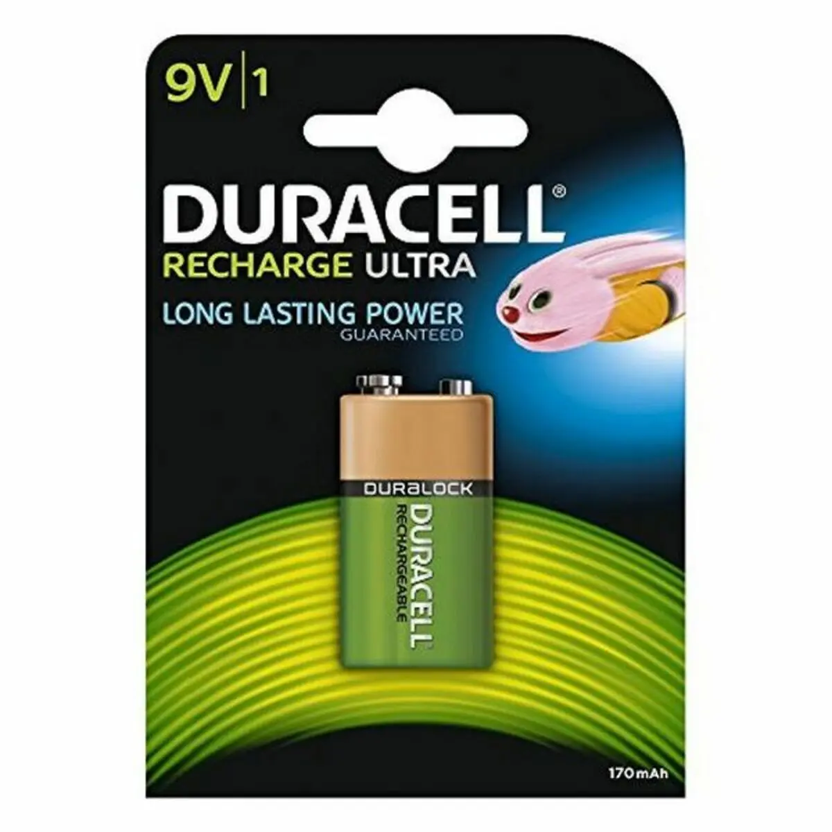 Batterie Ricaricabile DURACELL 056008 HR22 NiMh 9V 170 mAh 9 V