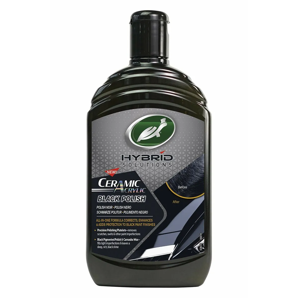 Cera per Auto Turtle Wax TW53679 500 ml Vernice nera