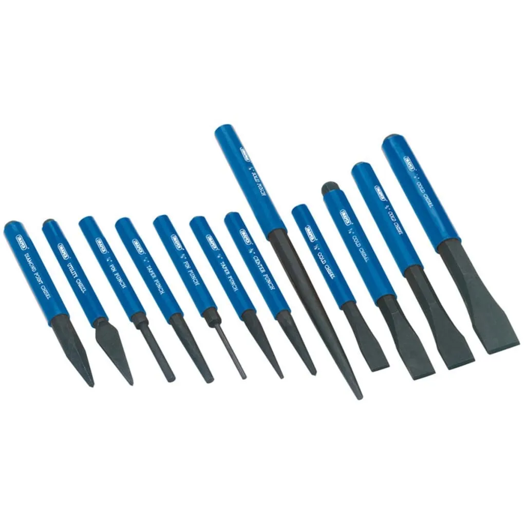 Draper Tools Set 12 Pz Scalpello a Freddo e Punzone 26557