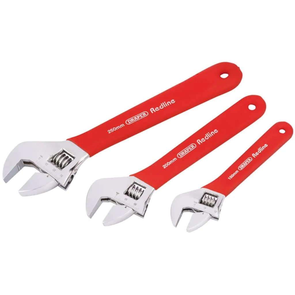 Draper Tools 3 Pz Set Chiavi a Rullino Regolabili Redline 67634