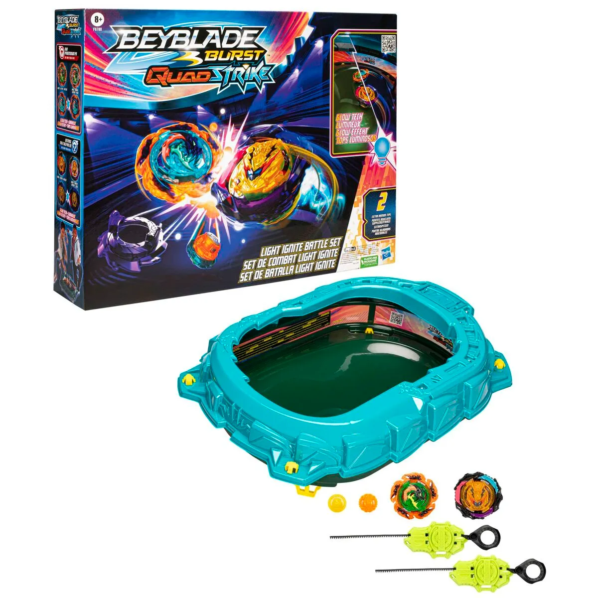 Set di stadio e trottola da battaglia Beyblade Burst - Quad Strike