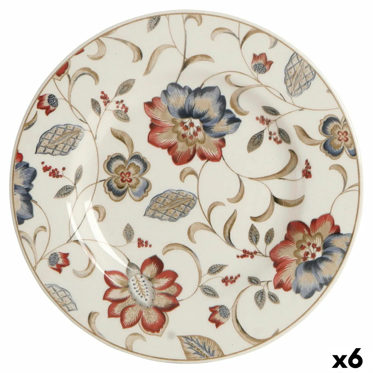 Piatto per Dolce Queen´s By Churchill Jacobean Floreale Ceramica servizio di piatti 21,3 cm (6 Unità)