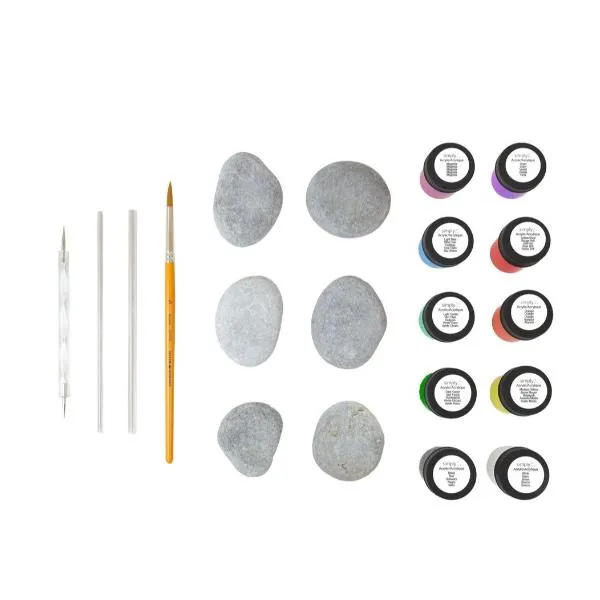 KIT SIMPLY ROCK PAINTING -