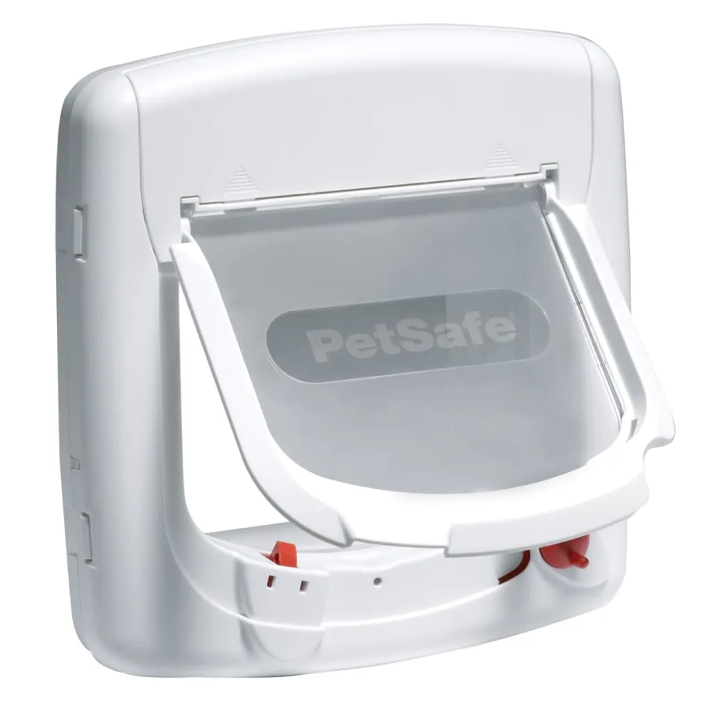 PetSafe Porta Basculante per Gatti a 4 Modalità Deluxe 400 Bianca