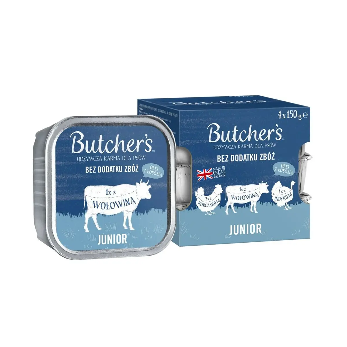 Cibo umido Butcher's Original Junior Mega pack mix Pate Pollo