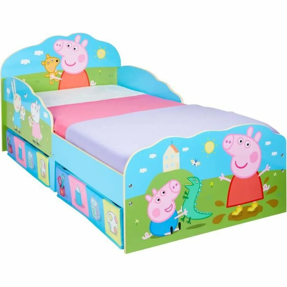 Letto Peppa Pig Per bambini 70 x 140 cm Legno MDF