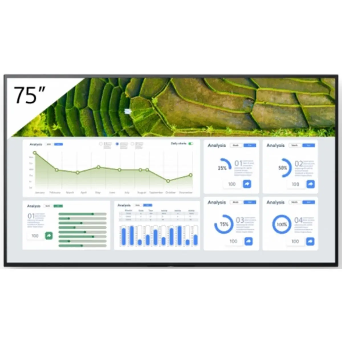 Monitor Videowall Sony FW-75BZ30L/TM 4K Ultra HD 75" 60 Hz