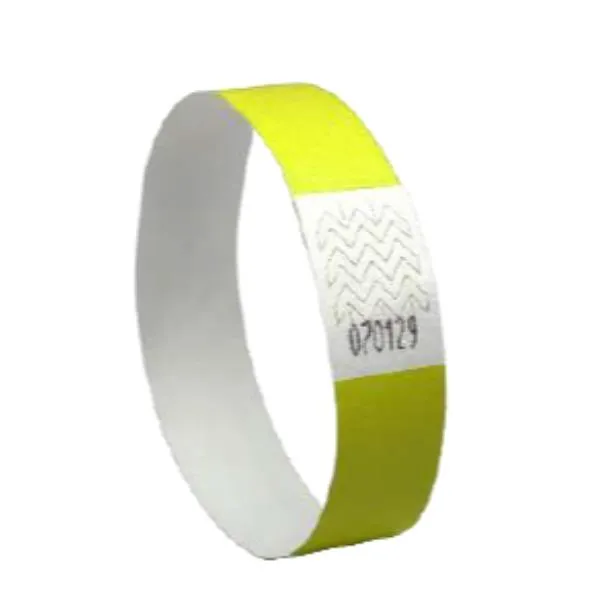 BRACCIALETTI TYVEK GIALLO FLUO