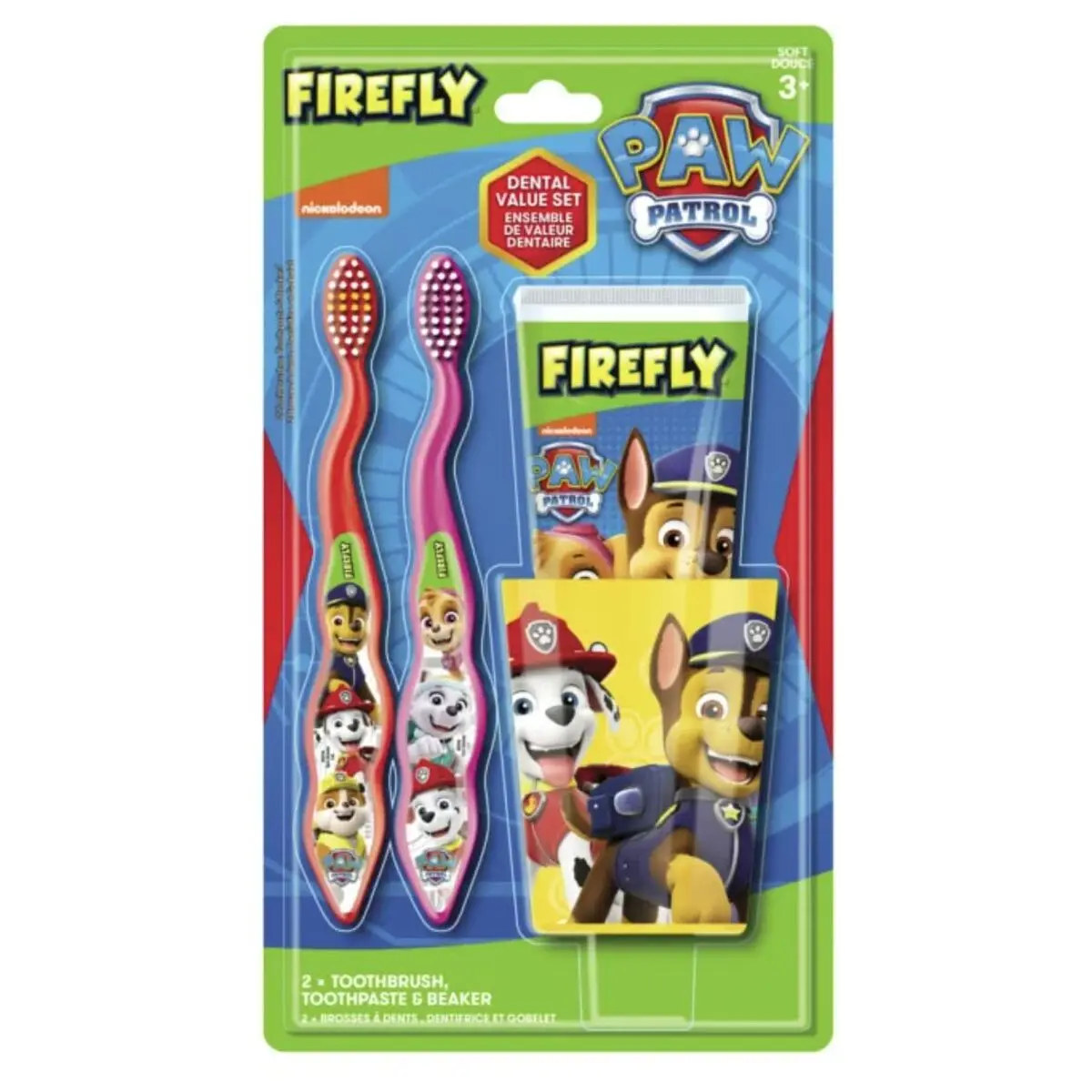 Set per l'Igiene Personale per Bambini The Paw Patrol Firefly 3 Pezzi