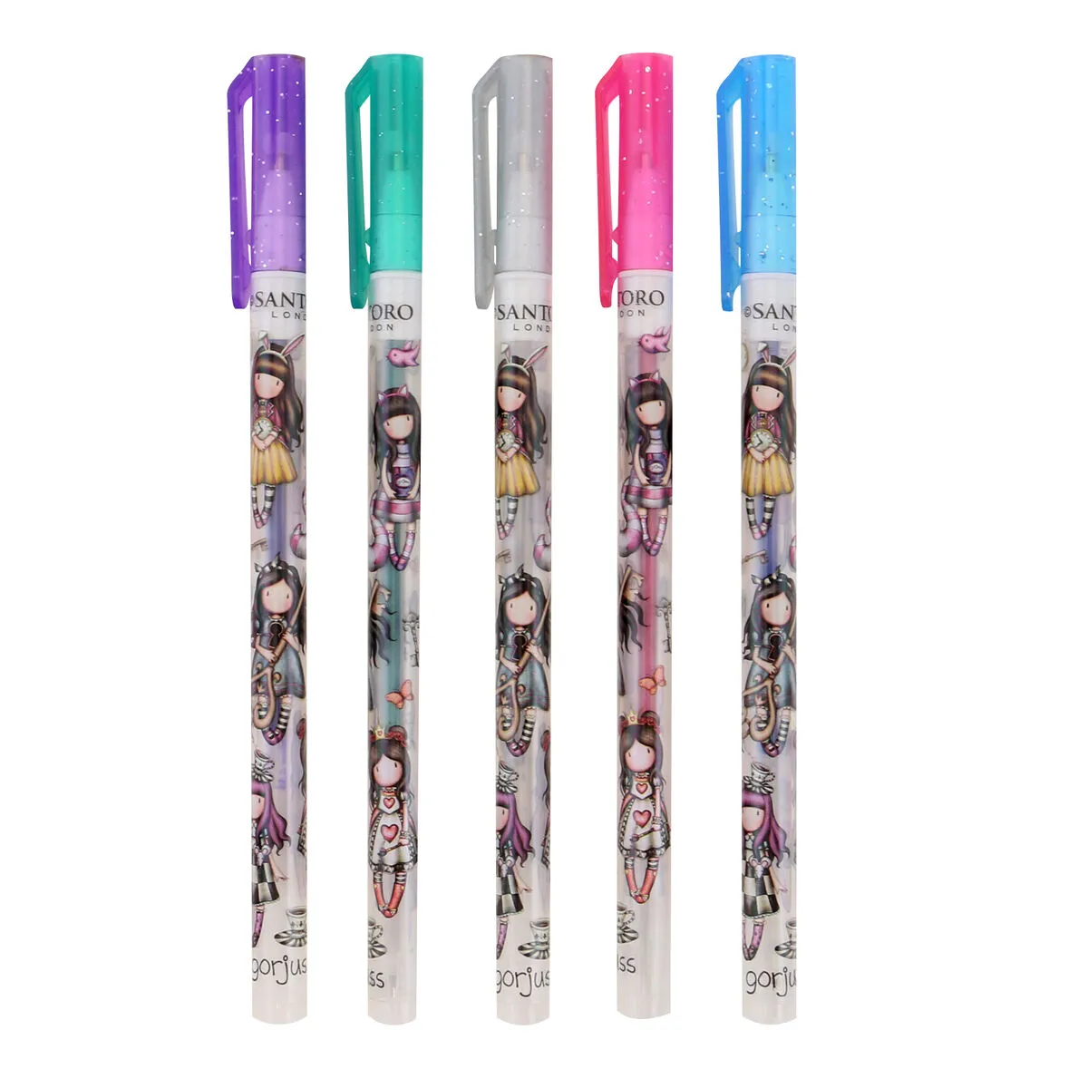 Penna gel Gorjuss Cheshire cat (5 Unità)