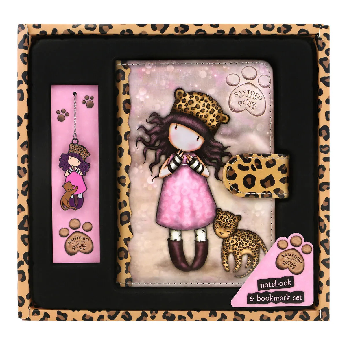 Set di Cancelleria Gorjuss Purrrrrfect love Leopardo