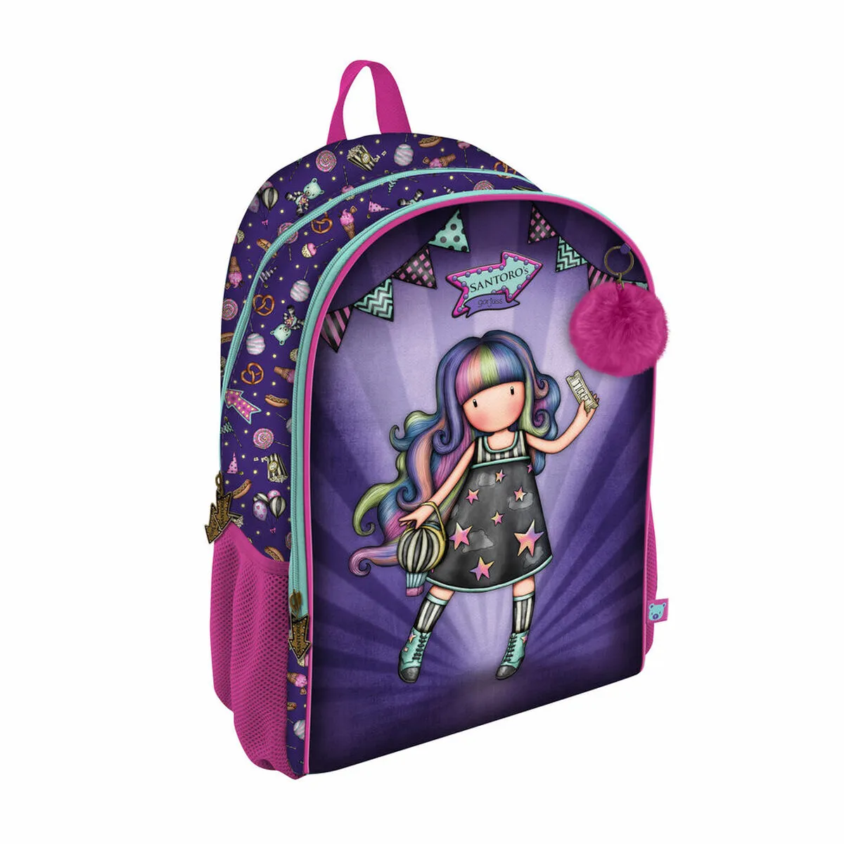 Zaino Scuola Gorjuss Up and away Viola (31.5 x 40 x 22.5 cm)