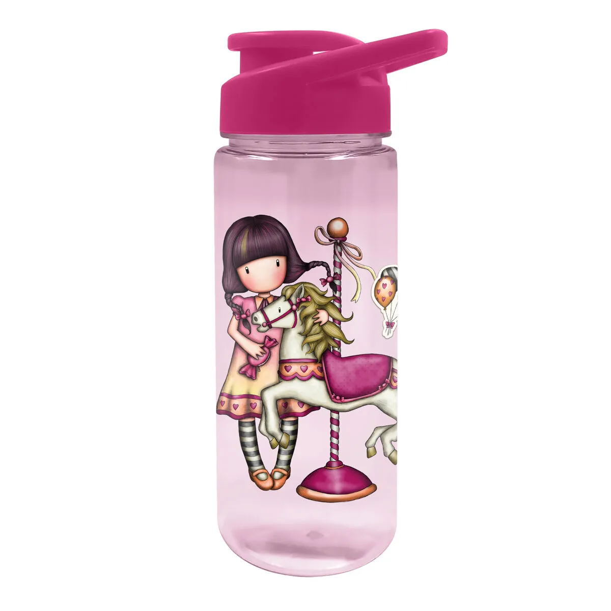 Bottiglia d'acqua Gorjuss Carousel Rosa PVC (500 ml)