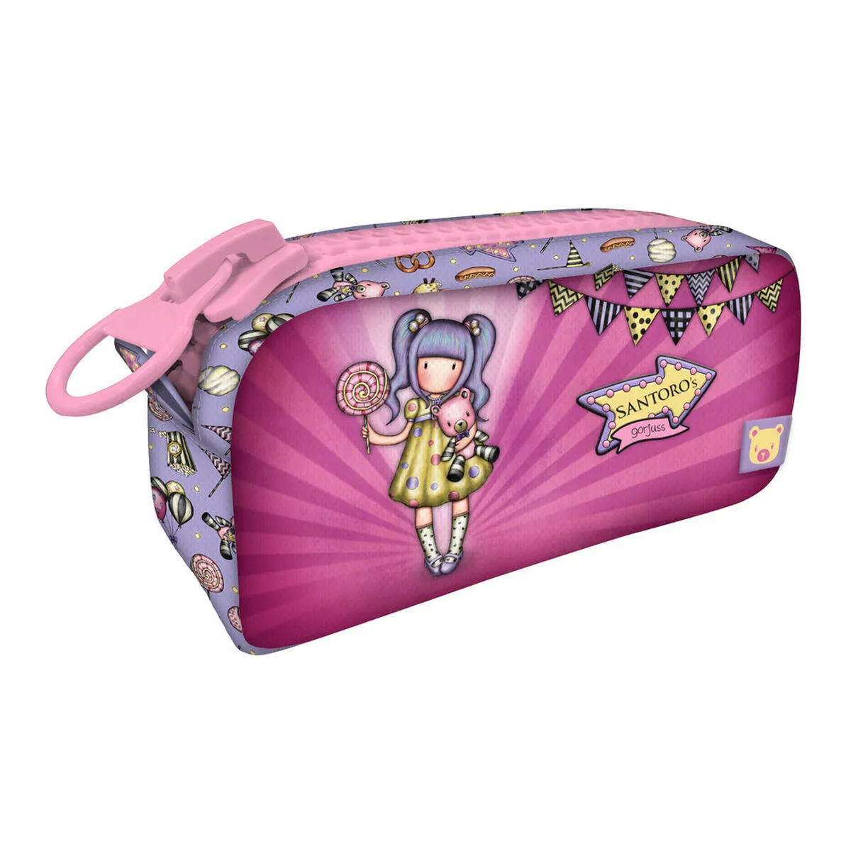 Necessaire per la Scuola Gorjuss First prize Lilla 21.5 x 10.5 x 7 cm