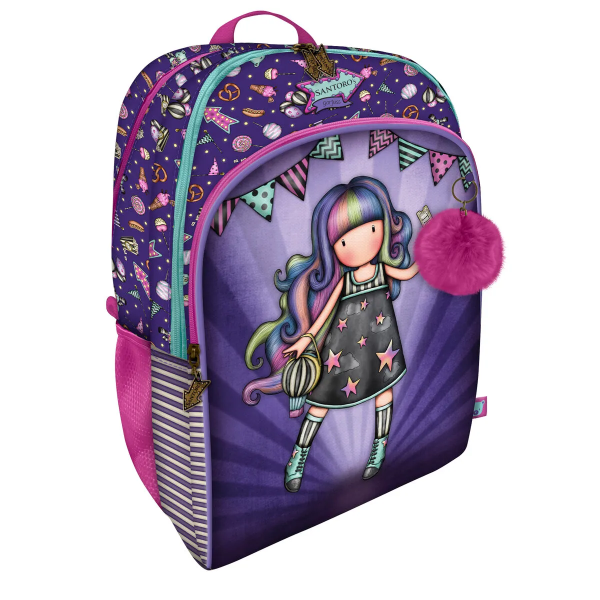 Zaino Scuola Gorjuss Up and away Viola 34.5 x 43.5 x 22 cm