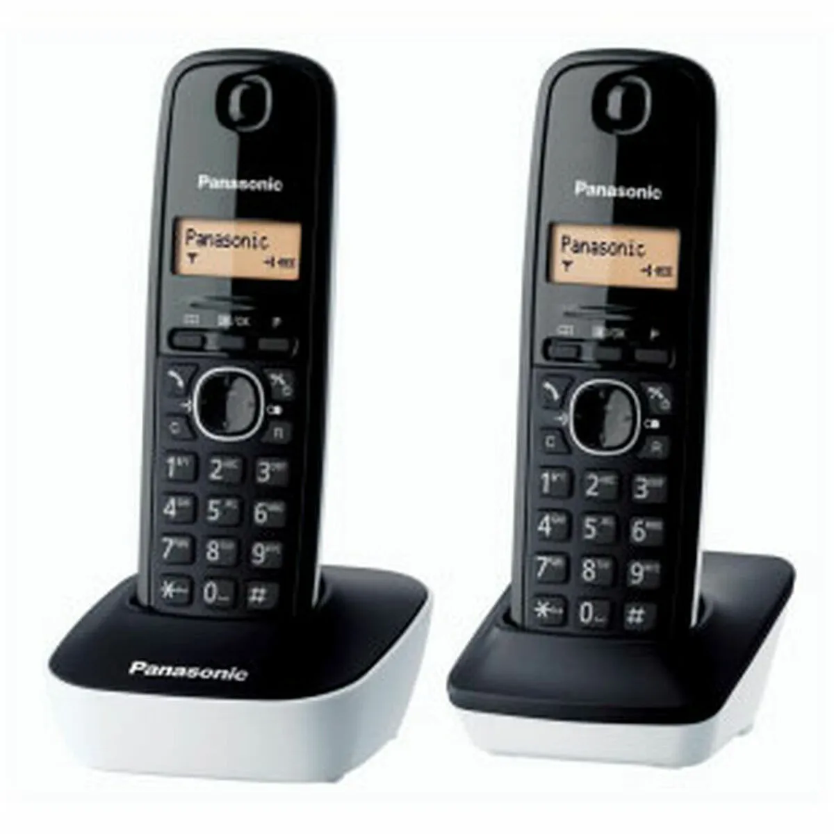 Telefono Senza Fili Panasonic KX-TG1612 Ambra Nero/Bianco