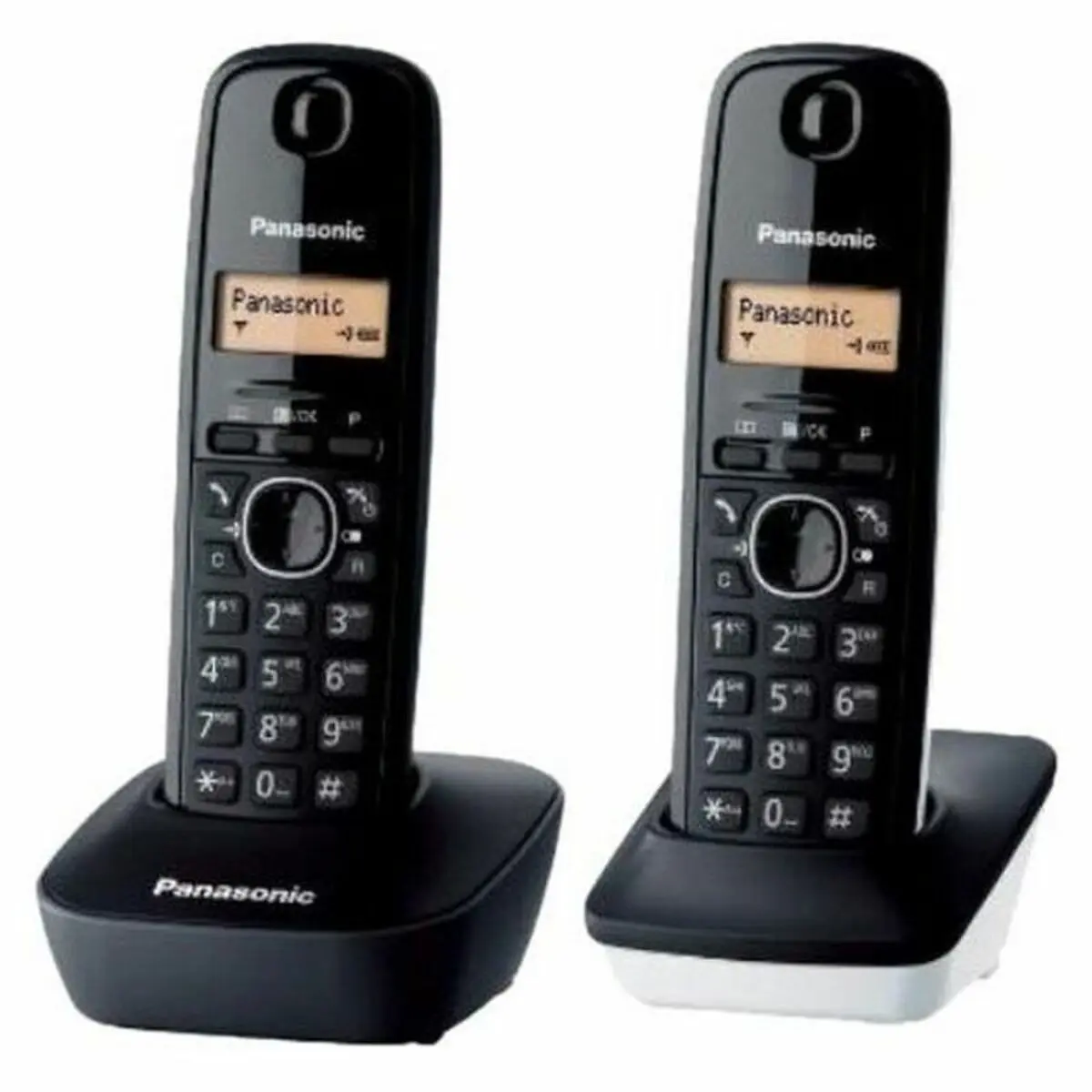 Telefono Senza Fili Panasonic KX-TG1612SP1 Nero