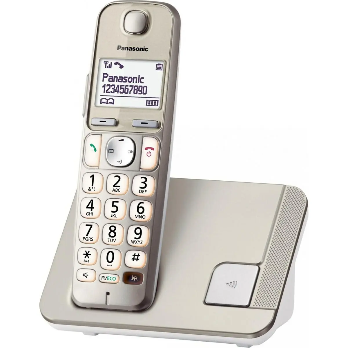 Telefono Fisso Panasonic KX-TGE 210 PDN Arancio Monocromatica