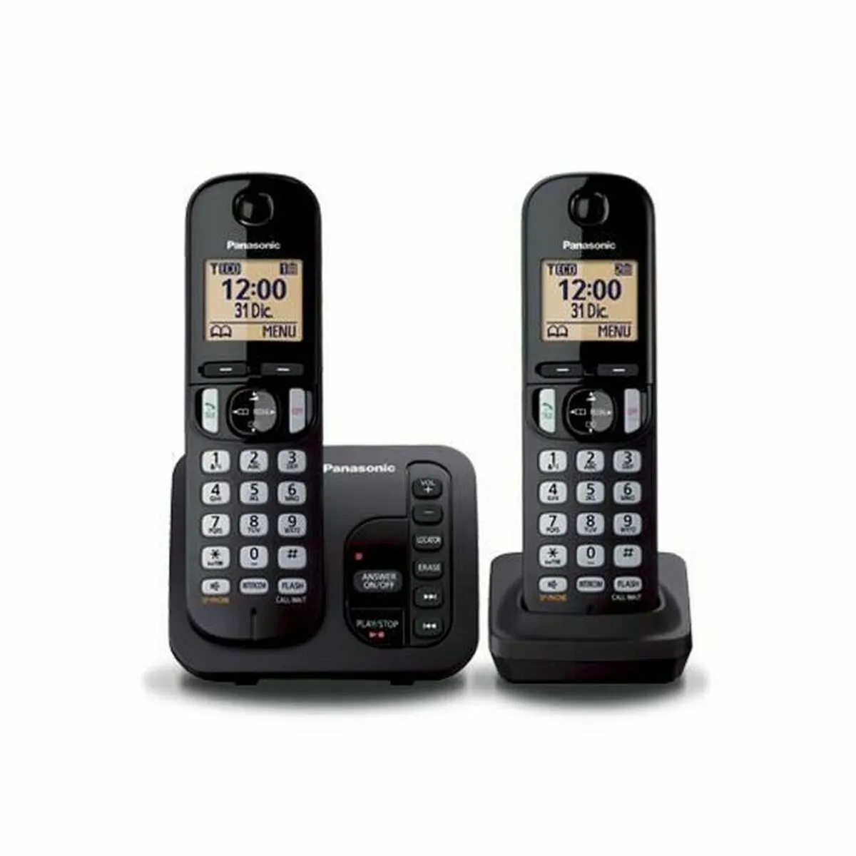 Telefono Senza Fili Panasonic KX-TGC222 Nero Ambra