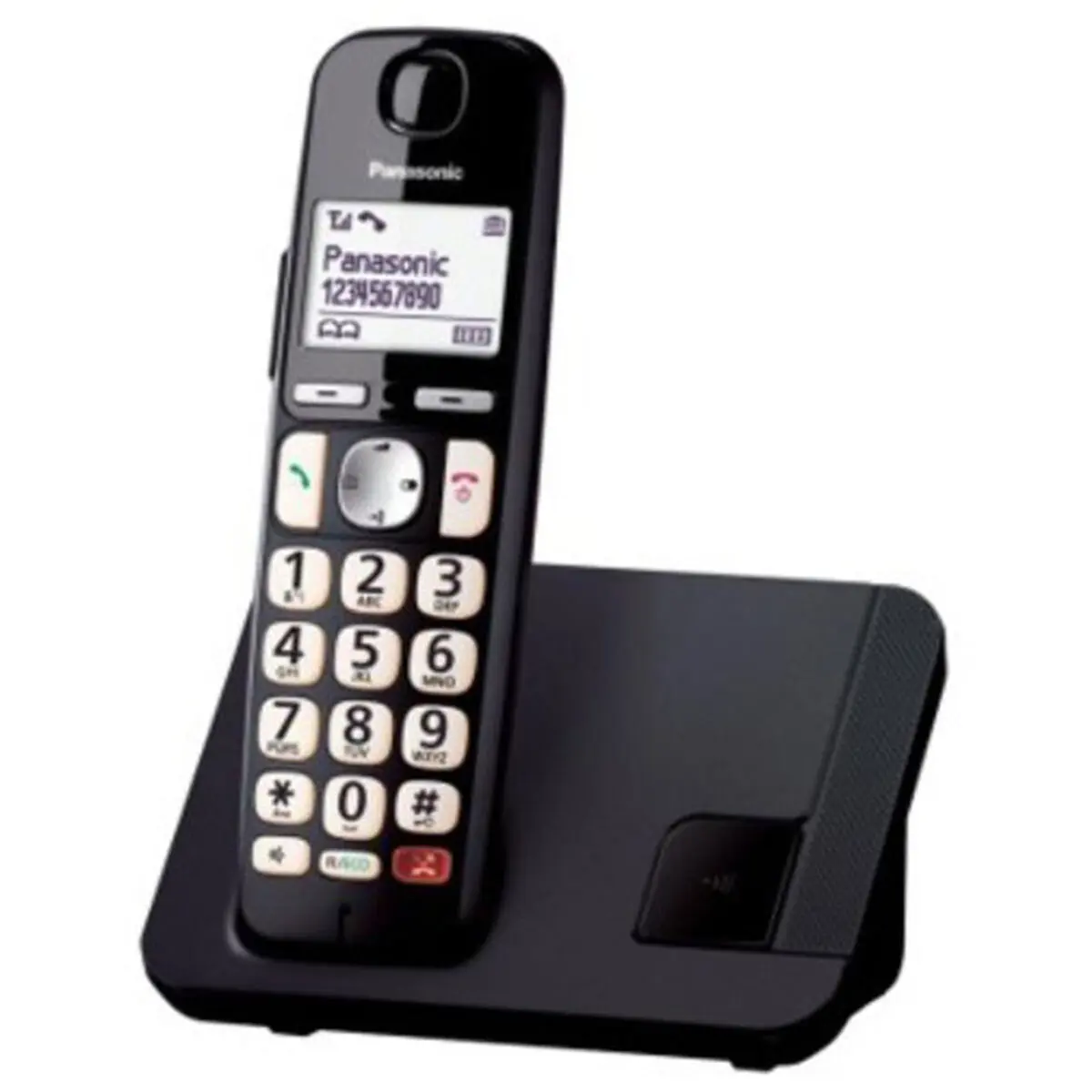 Telefono Senza Fili Panasonic KXTGE250SPB Nero