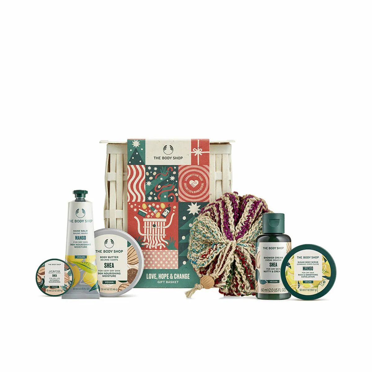 Set Cosmetica The Body Shop Love, Hope & Change 7 Pezzi