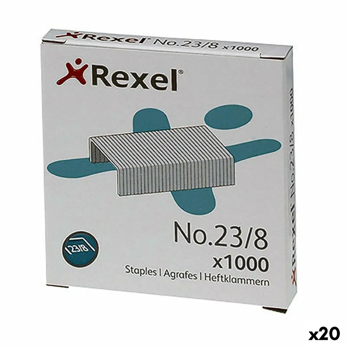 Spille Rexel 23/8 (20 Unità)