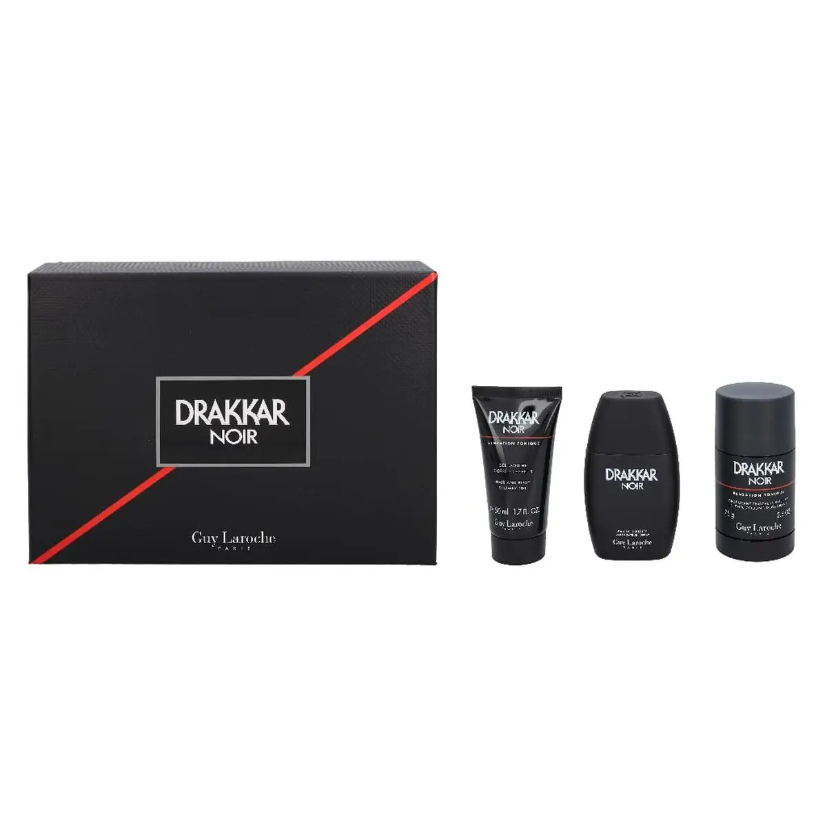 Cofanetto Profumo Uomo Guy Laroche EDT Drakkar Noir 3 Pezzi