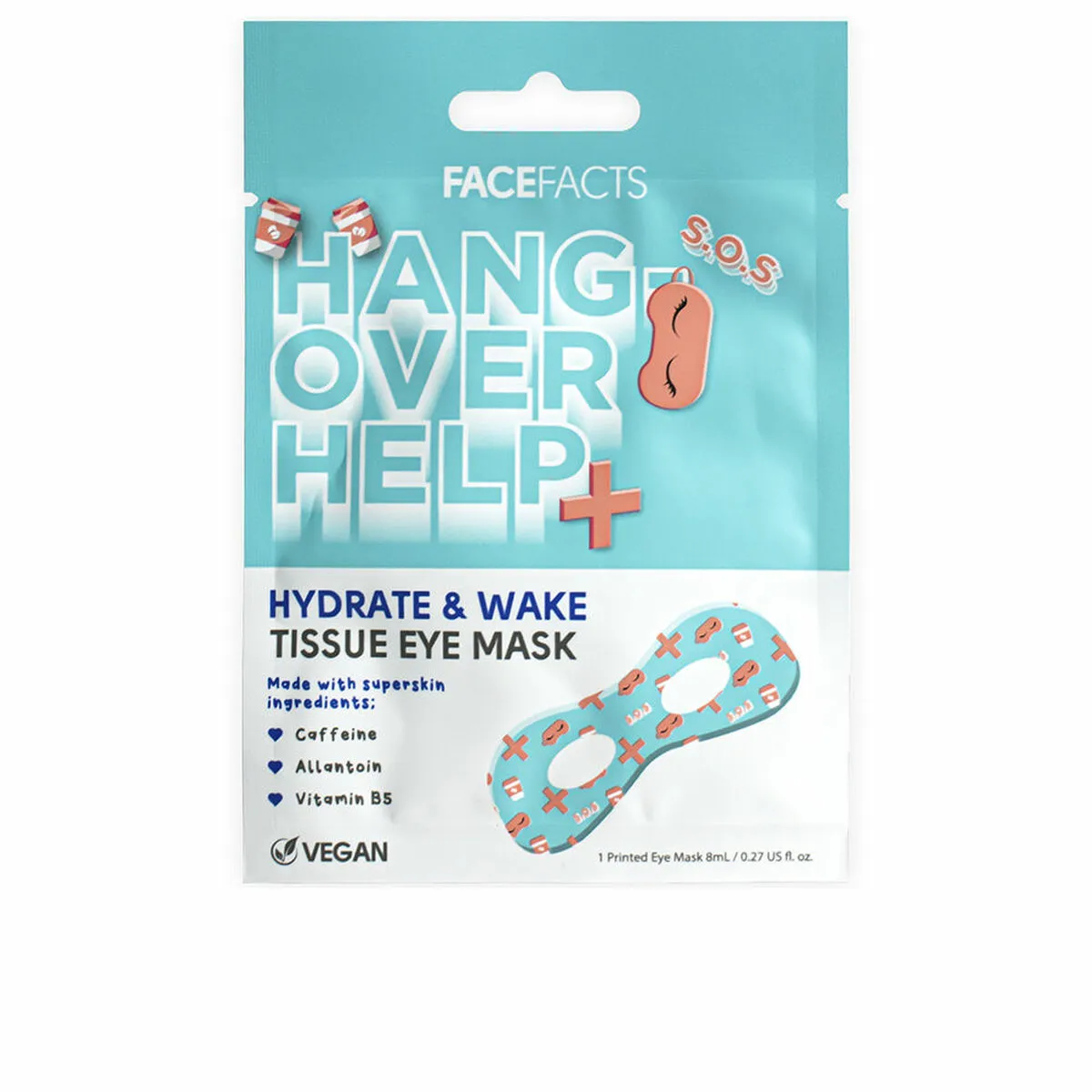 Maschera Viso Face Facts Hangover Help+ 8 ml